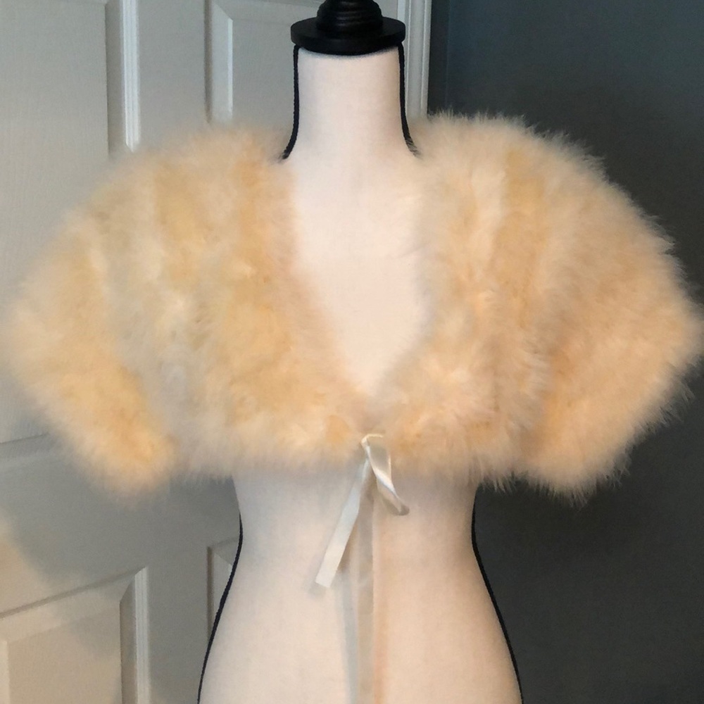 Girls size 10-14 elegant shrug with short sleeve